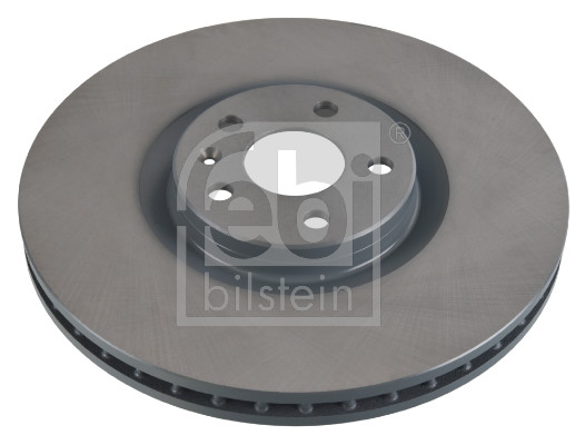 Febi 107725 2x Brake Discs Pair Vented