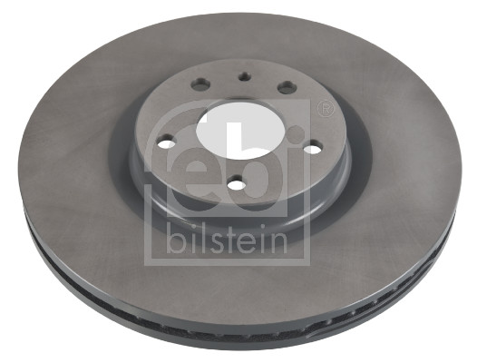 Febi 107728 2x Brake Discs Pair Vented