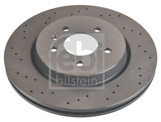 Febi 108196 2x Brake Discs Pair Vented