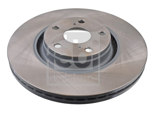 Febi 108551 2x Brake Discs Pair Vented