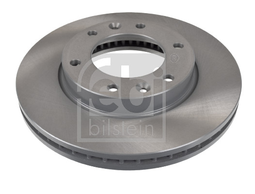 Febi 108555 2x Brake Discs Pair Vented