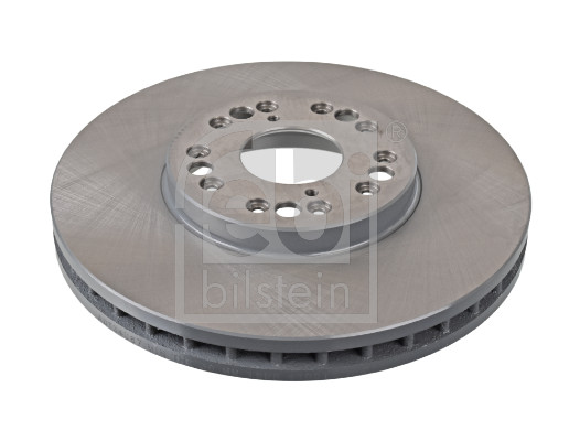 Febi 108556 2x Brake Discs Pair Vented
