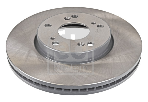 Febi 108571 2x Brake Discs Pair Vented