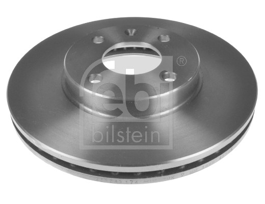 Febi 108618 2x Brake Discs Pair Vented