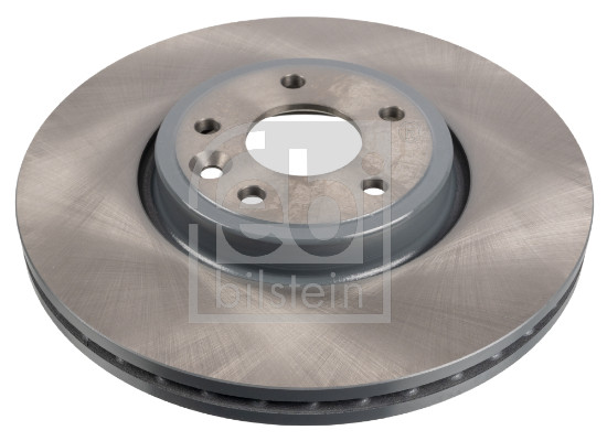 Febi 108657 2x Brake Discs Pair Vented