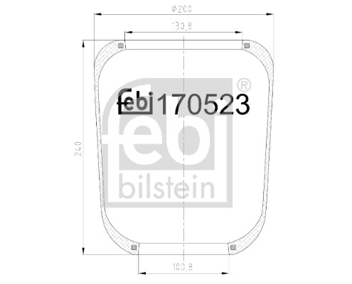 Febi 170523 Air Suspension Spring