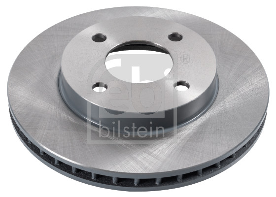 Febi 170750 2x Brake Discs Pair Vented