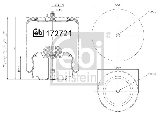Febi 172721 Air Suspension Spring