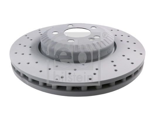 Febi 175122 2x Brake Discs Pair Vented
