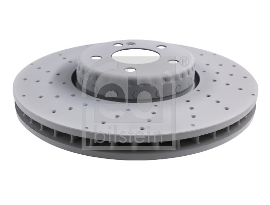 Febi 175162 2x Brake Discs Pair Vented
