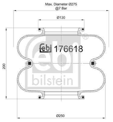 Febi 176618 Air Suspension Spring