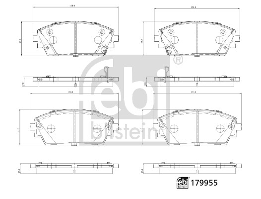 Febi 179955 Brake Pads Set