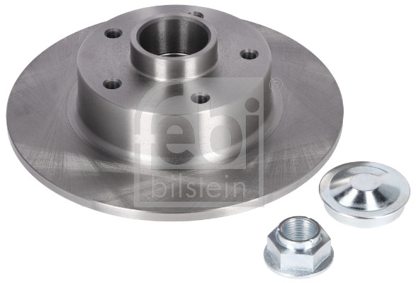 Febi 180024 2x Brake Discs Pair Solid