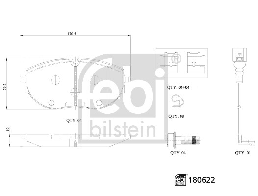 Febi 180622 Brake Pads Set