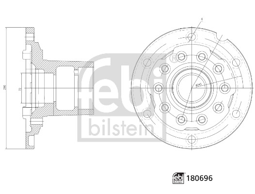 Febi 180696 Wheel Hub