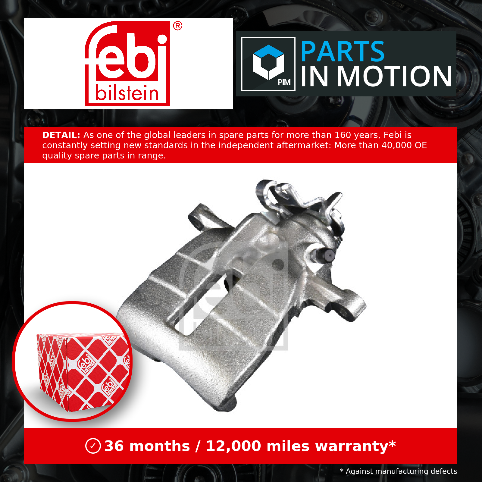 Febi Brake Caliper Rear Right 178075 [PM2050424]