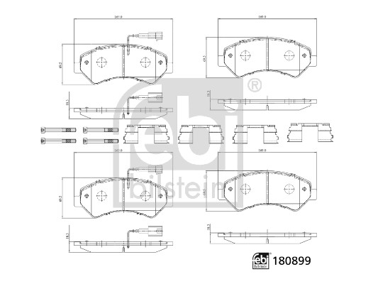 Febi 180899 Brake Pads Set