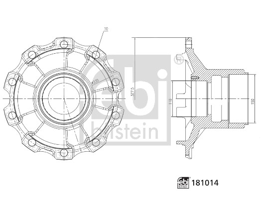 Febi 181014 Wheel Hub