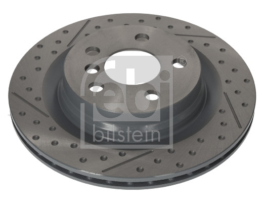 Febi 181539 2x Brake Discs Pair Vented