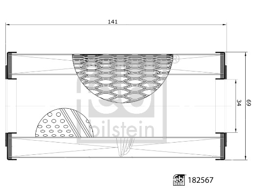 Febi 182567 Oil Filter