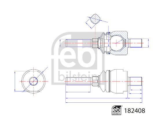 Febi 182408 Inner Rack End