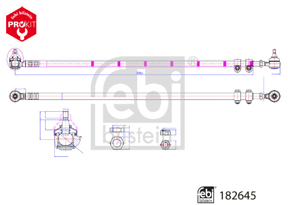Febi 182645 Steering Rod Assembly