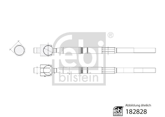 Febi 182828 Inner Rack End