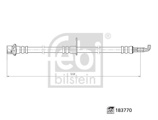Febi 183770 Brake Hose