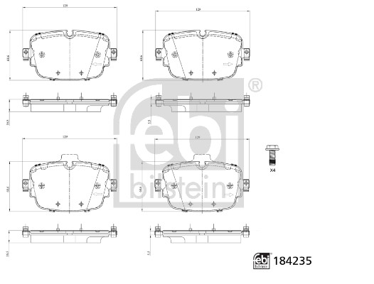Febi 184235 Brake Pads Set