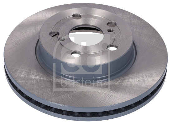 Febi 184696 2x Brake Discs Pair Vented