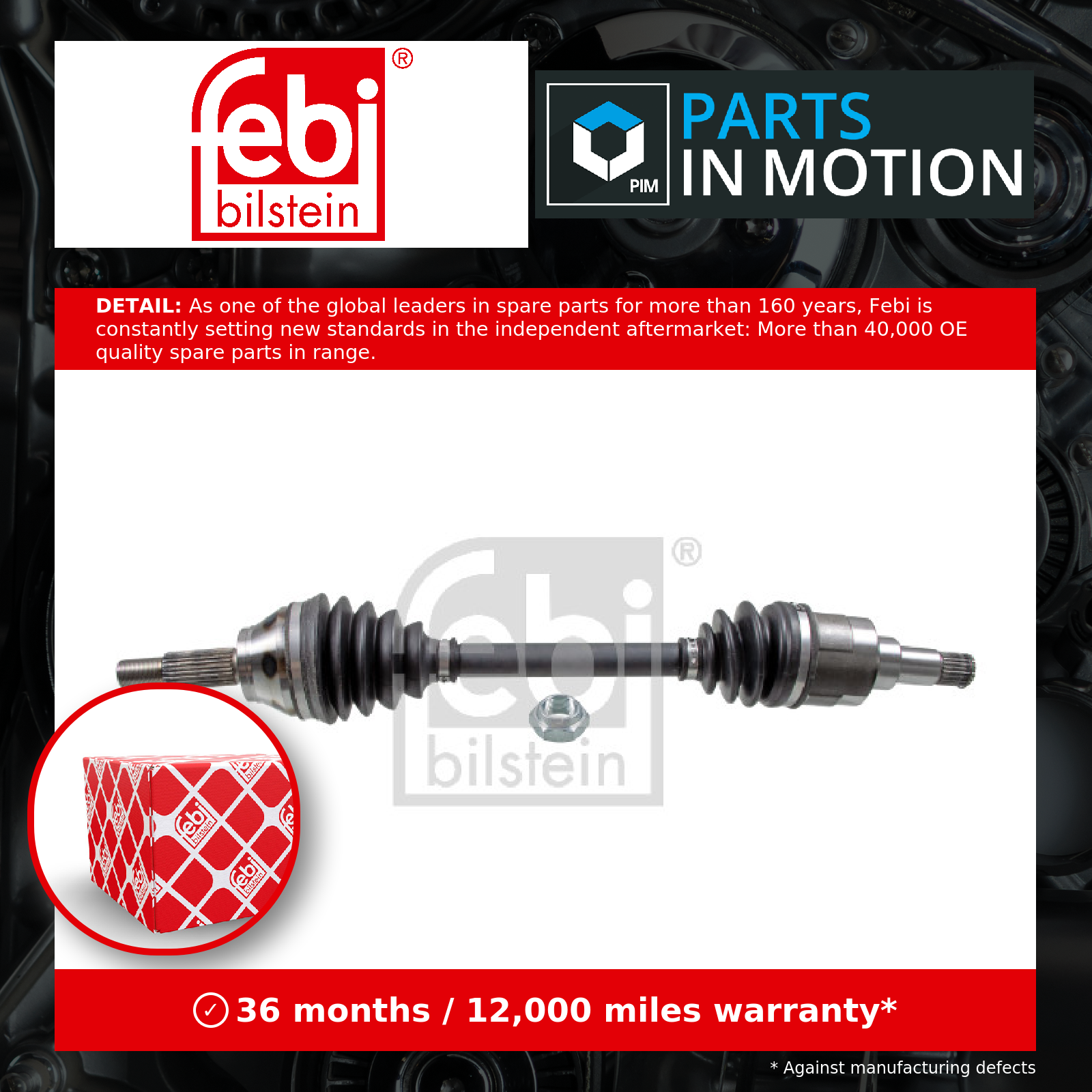 Febi Drive Shaft Front Left 182024 [PM2173668]