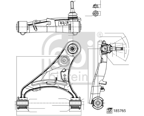 Febi 185765 Wishbone / Suspension Arm