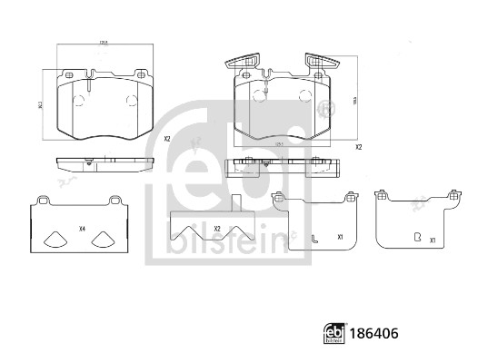 Febi 186406 Brake Pads Set