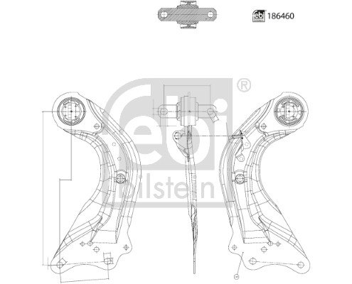 Febi 186460 Wishbone / Suspension Arm