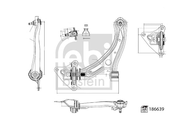 Febi 186639 Wishbone / Suspension Arm