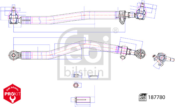 Febi 187780 Centre Rod Assembly