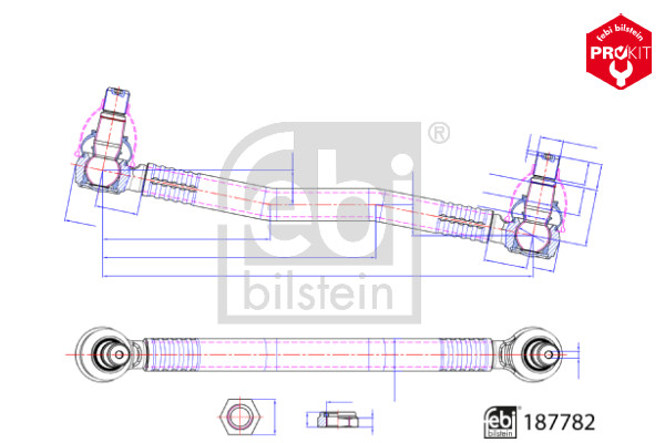 Febi 187782 Centre Rod Assembly