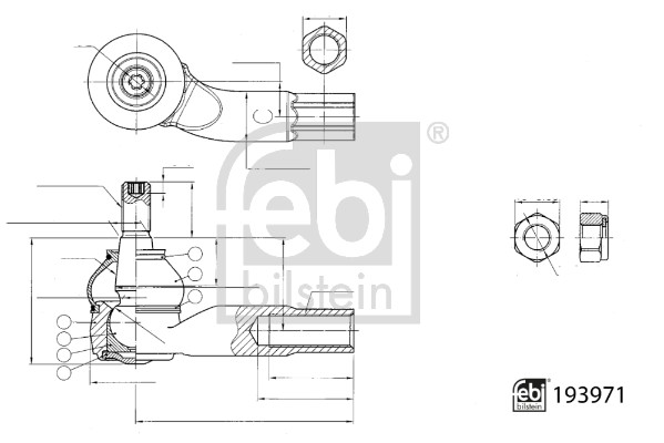 Febi 193971 Tie / Track Rod End