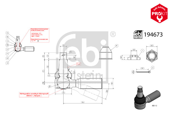 Febi 194673 Tie / Track Rod End