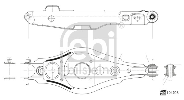 Febi 194708 Wishbone / Suspension Arm