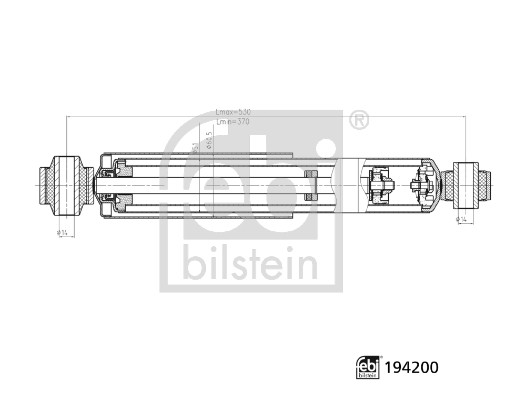 Febi 194200 2x Shock Absorbers (Pair)