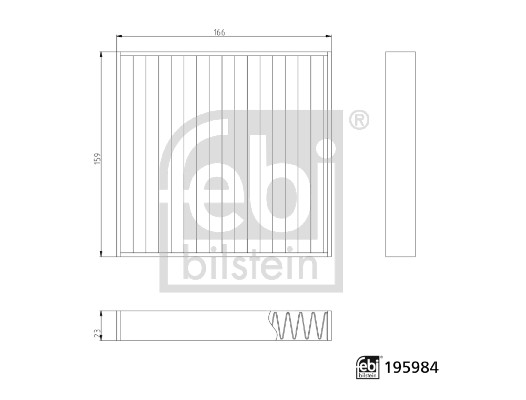 Febi 195984 Pollen / Cabin Filter