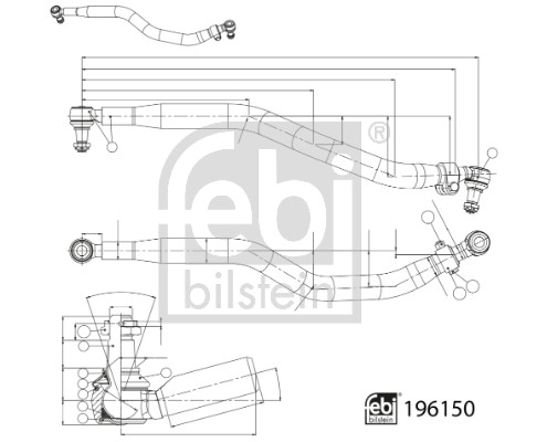 Febi 196150 Centre Rod Assembly