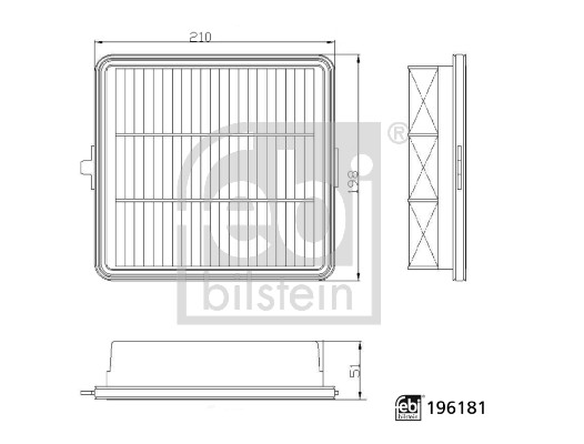 Febi 196181 Air Filter