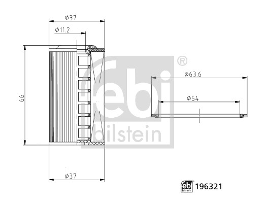 Febi 196321 Automatic GearBox Oil Filter