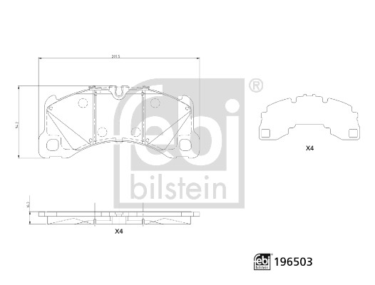 Febi 196503 Brake Pads Set