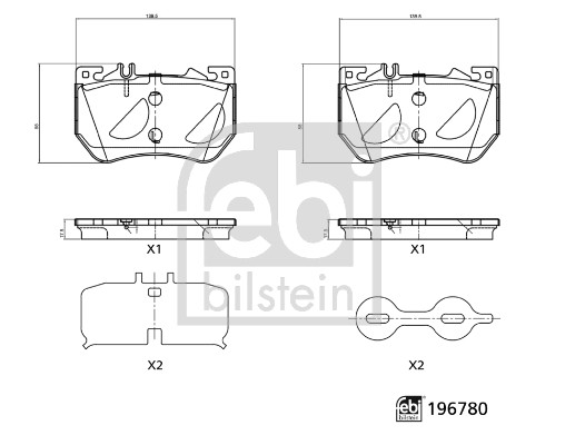 Febi 196780 Brake Pads Set