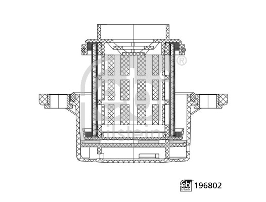 Febi 196802 Air Filter, retarder