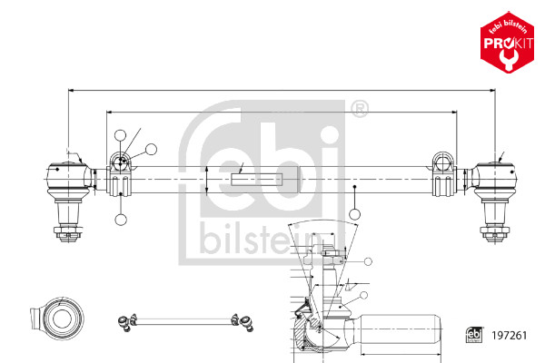 Febi 197261 Steering Rod Assembly