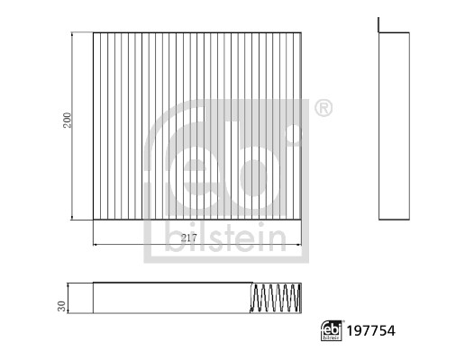 Febi 197754 Pollen / Cabin Filter